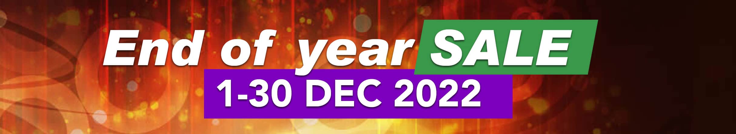 End of year Sale 2022