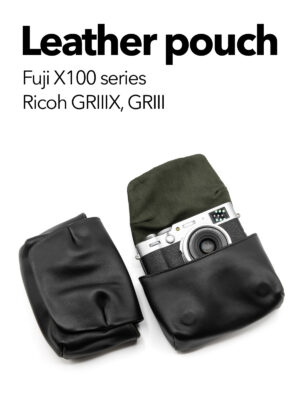 ซองหนัง Fuji X100VI X100V Ricoh GRIIIX GRIII Leica Minilux Pouch หนังแท้ MeKee