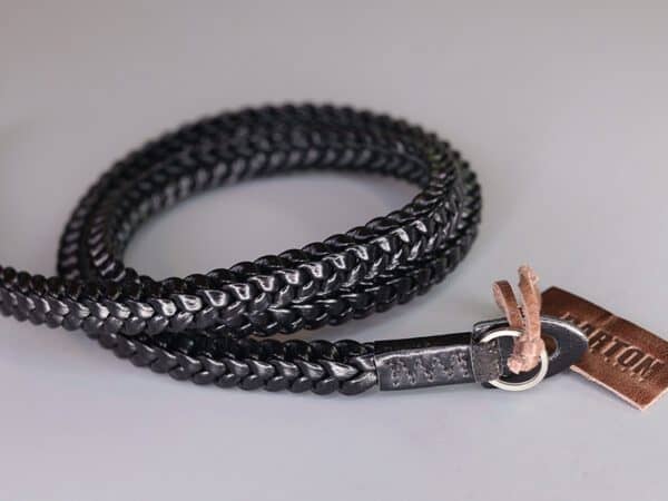 สายคล้องกล้องหนังถัก Barton Braided Chrome