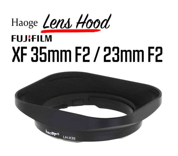 ฮูดเลนส์ Fuji 35mm F2 และ Fuji 23mm F2 Haoge