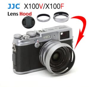 ฮูด Fuji X100V สีเงิน ฮูดกลม JJC