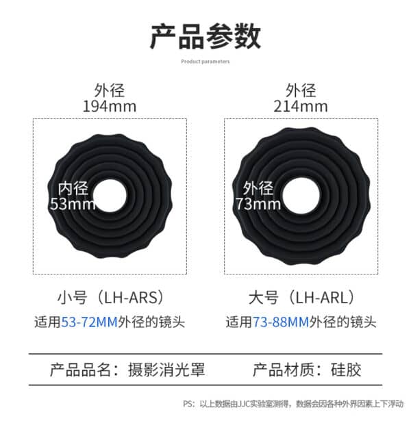 Flexible Lens Hood ซิลิโคน ช่วยป้องกันการเกิดแสงสะท้อน