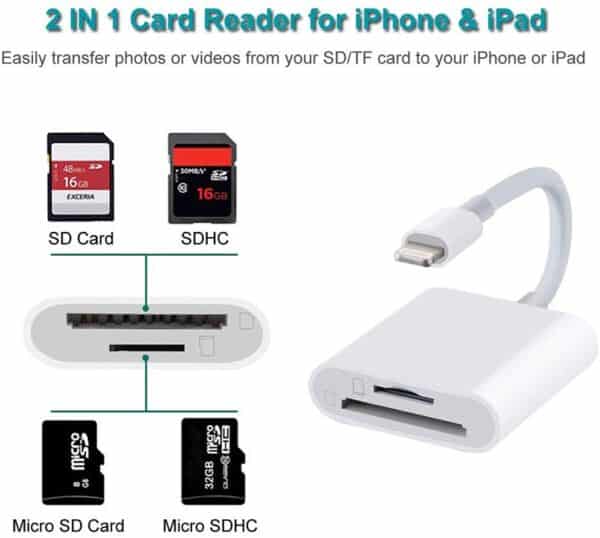 Memory SD Card Reader For iOS devices