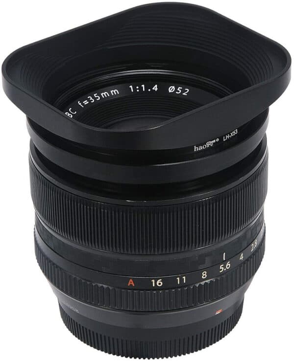 ฮูดเลนส์ Fuji 35mm F1.4 และ Fuji 18mm F2