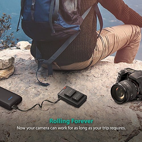 RAVPower USB Battery Charger สำหรับ Nikon EN-EL15b/EN-EL15a/EN-EL15
