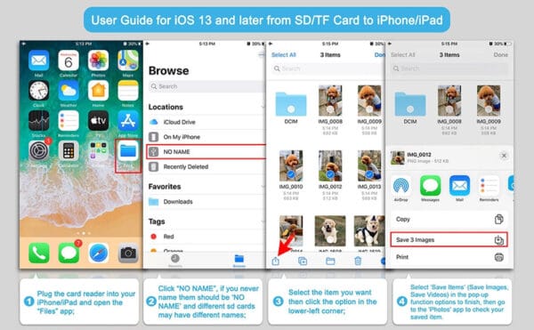 Memory SD Card Reader For iOS devices