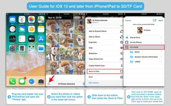 Memory SD Card Reader For iOS devices