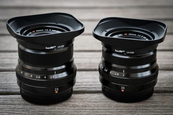 ฮูดเลนส์ Fuji 35mm F2 และ Fuji 23mm F2 Haoge