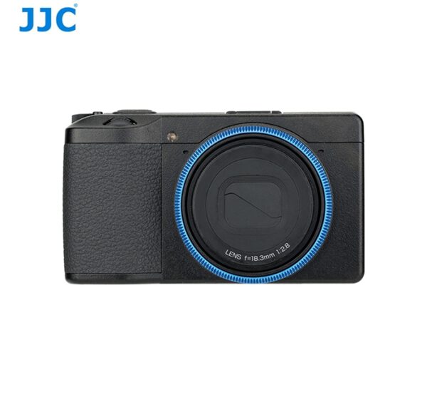 RICOH GRIII Adapter Ring Blue แหวนกล้อง Ricoh GR3 สีฟ้า จาก JJC