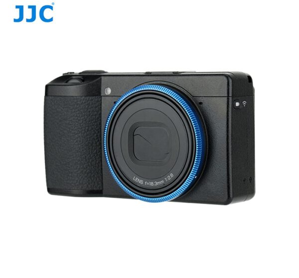 RICOH GRIII Adapter Ring Blue แหวนกล้อง Ricoh GR3 สีฟ้า จาก JJC