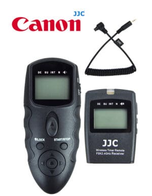 สายลั่นชัตเตอร์ Canon EOS R5 R3 5D MarkIV 5D MarkIII รีโมทไร้สาย JJC WT868 Wireless Shutter Timer Remote Control