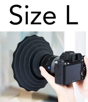Flexible Lens Hood Size L ซิลิโคน ช่วยป้องกันการเกิดแสงสะท้อนจากกระจก
