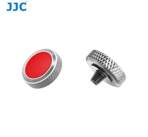 ปุ่มกดชัตเตอร์ JJC เงินแดง Deluxe Soft Release Silver-Red