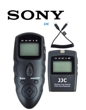 สายลั่นชัตเตอร์ Sony A7III A7RV A7IV A1 A7RIV A7RIII A7SIII A9II A9 รีโมท ไร้สาย JJC WT868 Wireless Shutter Timer Remote Control