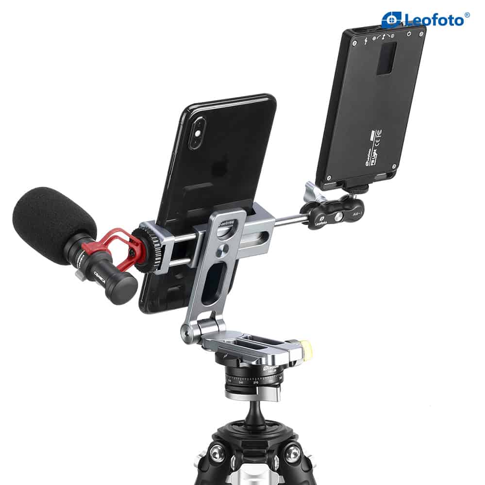 แคลมป์จับและที่ตั้งมือถือ LeoFoto Smart Phone Holder PS2