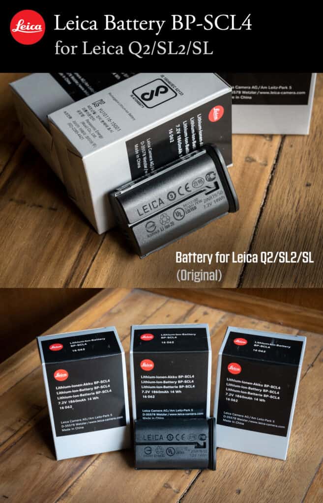 BP-SCL4 Leica Q2 Battery