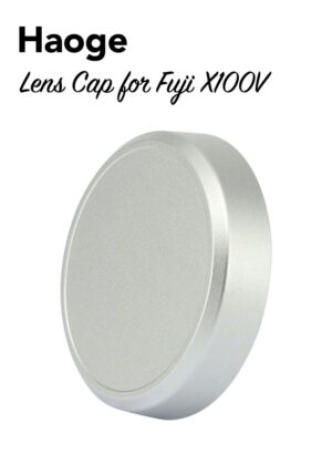 ฝาครอบเลนส์ Fuji X100V สีเงิน Haoge CAP-X54W