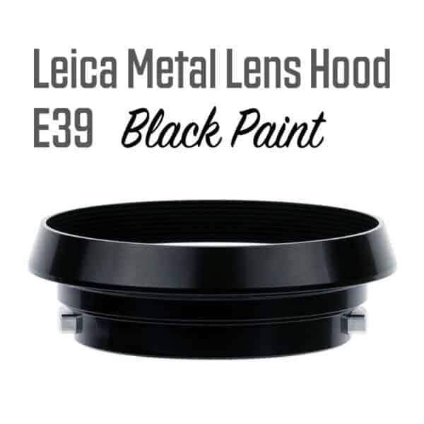Leica Lens Hood E39 Black Paint Gabale