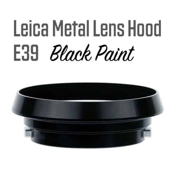 Leica Lens Hood E39 Black Paint Gabale