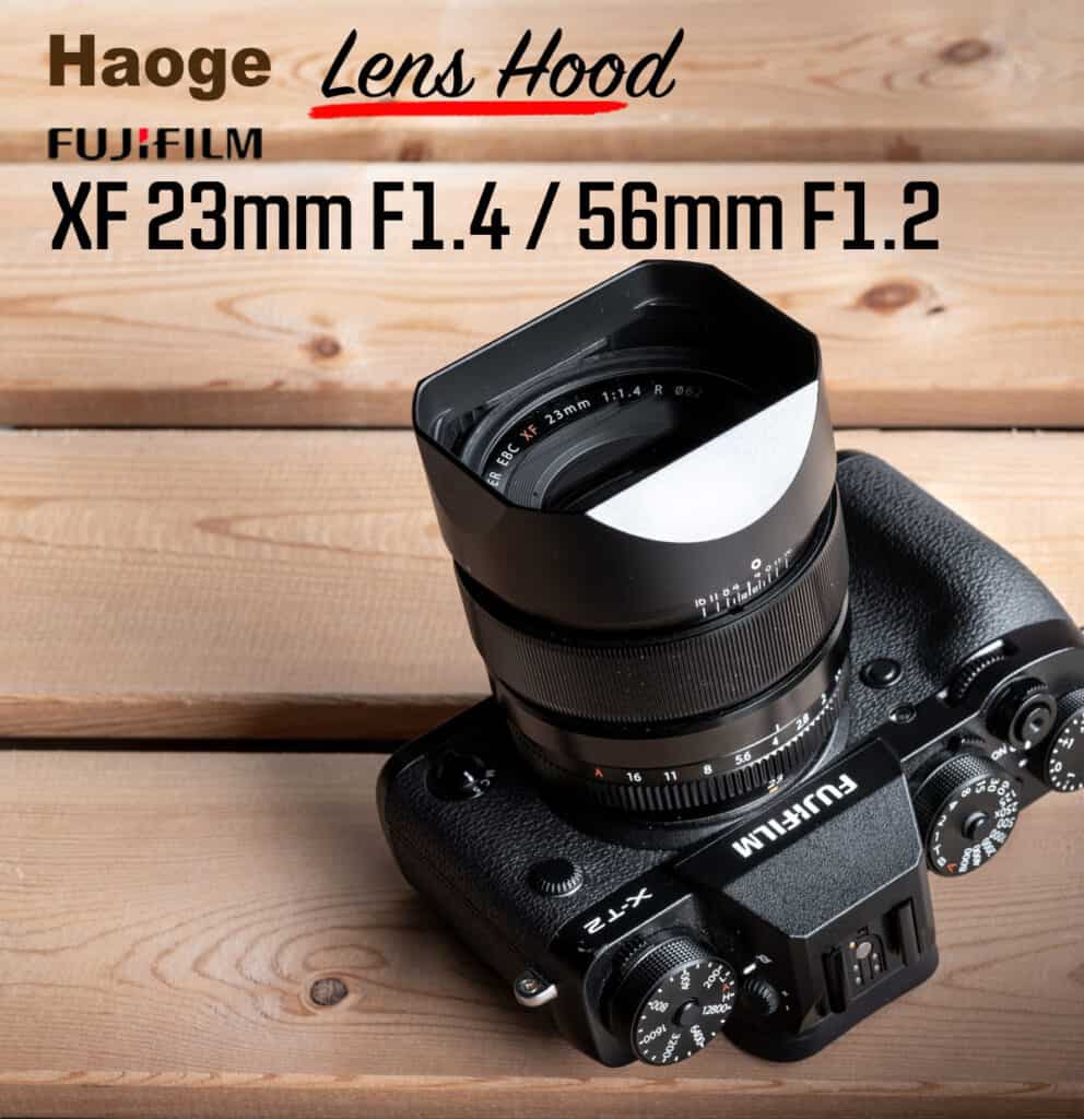 ฮูด Fuji 23mm f1.4 และ Fuji 56mm f1.2 จาก Haoge Lens Hood LH-X23B