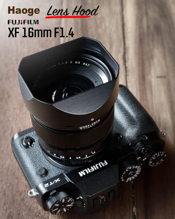 ฮูด Fuji 16mm f1.4 Haoge LH-X16B Lens Hood