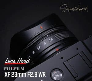 SquareHood สีดำ Fuji 23mm F2.8 WR Lens Hood ฮูดเหลี่ยม