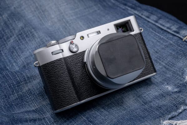SquareHood MKIII Fuji X100V สีเงิน ฮูดเหลี่ยม พร้อม Adapter Ring