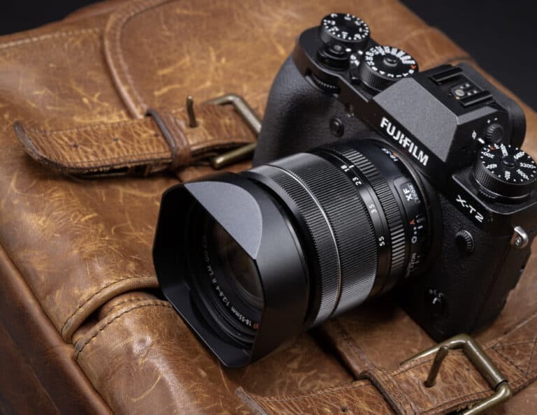 ฮูด Fuji 1855mm f2.84 จาก Haoge Lens Hood LHX13B