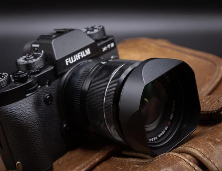 ฮูด Fuji 1855mm f2.84 จาก Haoge Lens Hood LHX13B