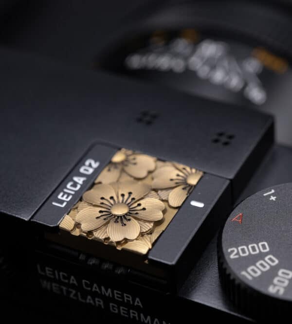 Hot Shoe Cover Flower Brass ปิดช่องแฟลช ทองเหลือง สีทอง