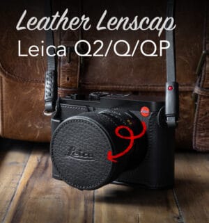 ฝาปิดเลนส์ Leica Q2 Q QP Leather Lens Cap