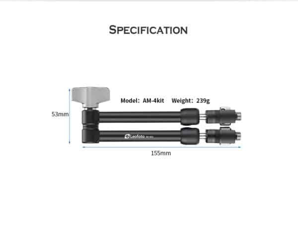 แขนยืดกล้อง Magic Arm LeoFoto AM-4Kit
