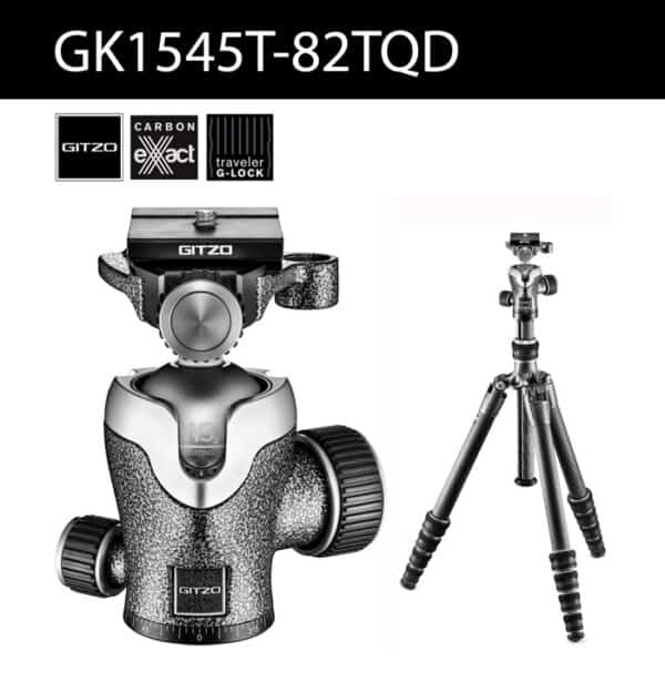 Gitzo GT1545T พร้อมหัวบอล Series 1 Traveler Carbon Fiber Tripod GK1545T-82TQD