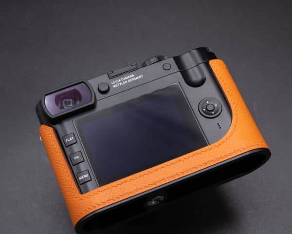 Leather Case Leica Q2 Orange Kontice เคสหนังแท้ สีส้ม