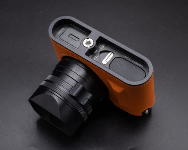 Leather Case Leica Q2 Orange Kontice เคสหนังแท้ สีส้ม