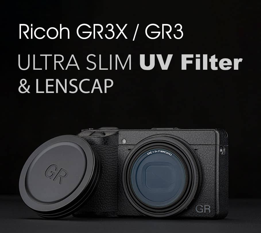 ชุดฟิลเตอร์ Ricoh GRIII GRIIIX JJC UV Filter fwmcuvg3 พร้อมที่ปิดฝาเลนส์ JJC LC-GR3