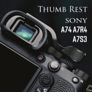 ที่พักนิ้ว Sony A74 A7R4 A7RV A7S3 thumb grip A7IV A7RIV A7SIII สีดำ