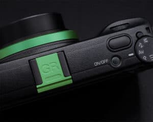 ชุดวงแหวน Ricoh GR3X สีเขียว พร้อม Hot Shoe Cover จาก iCool