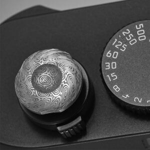 Komaru Damascus Steel Limited Edition Soft Release Button – For Leica