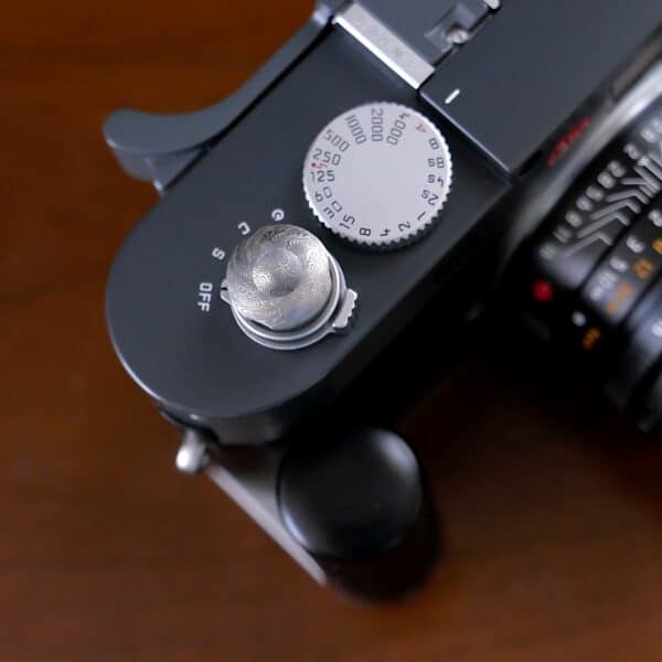 Komaru Damascus Steel Limited Edition Soft Release Button - For Leica