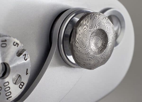 Komaru Damascus Steel Limited Edition Soft Release Button - For Leica