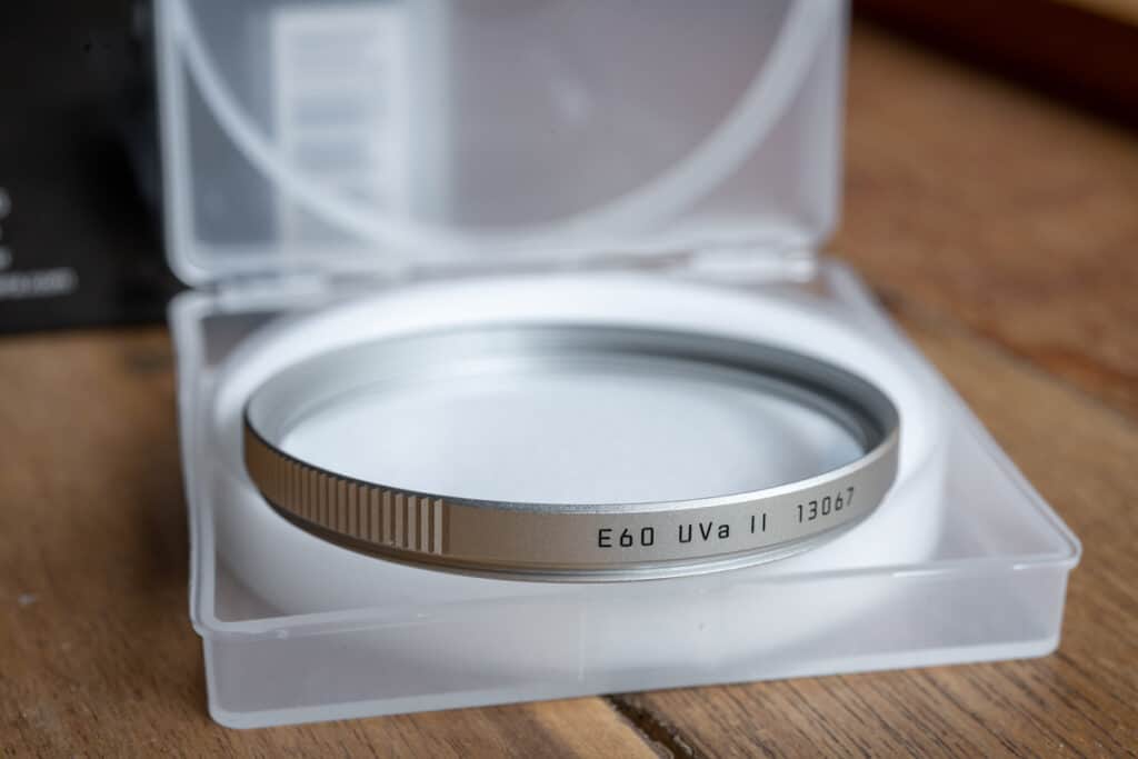 Filtre UV authentique Leica UVa II E60 noir #13039