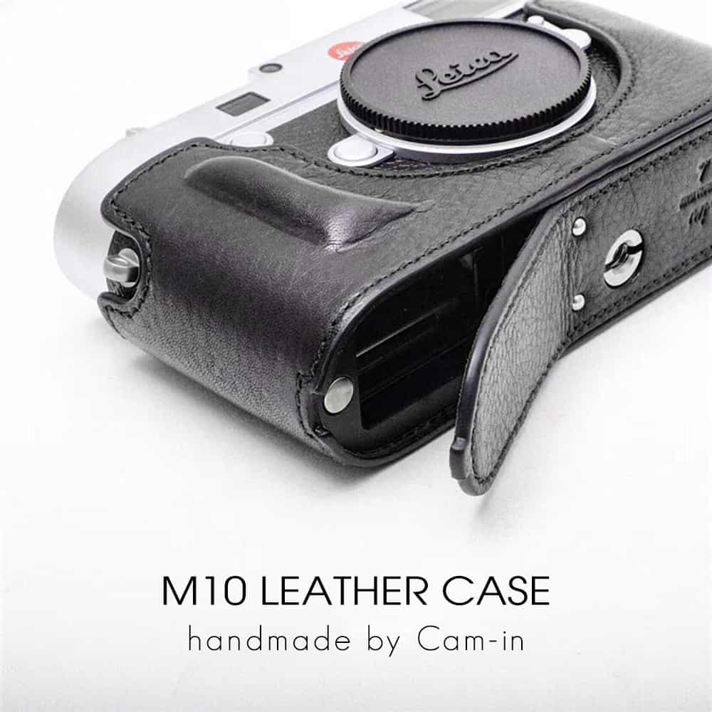 เคสหนัง Leica M10 M10R M10P สีดำ เจาะช่องแบต จาก Cam-in