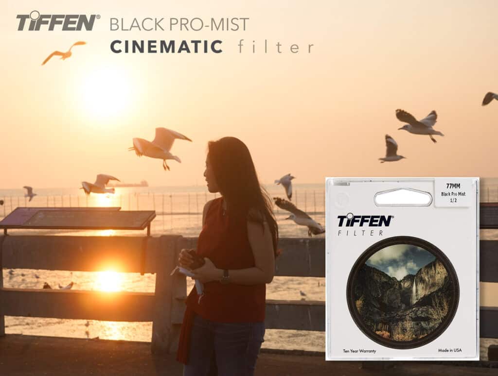 Tiffen Black Pro Mist 1/4 Filter Cinematic Diffusion