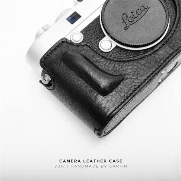 เคสหนัง Leica M10 M10R M10P สีดำ เจาะช่องแบต จาก Cam-in