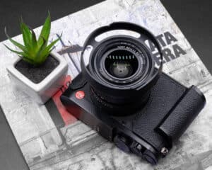 Case Leica Q2 Black Kontice เคสหนังแท้ สีดำ มีกริป สำหรับ Leica Q2 QP Q
