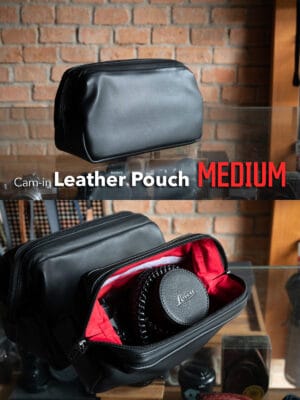 Cam-in Leather Pouch Medium กระเป๋าใส่กล้องหนังแท้ Size Medium Leica Q2 Q QP M10 M11