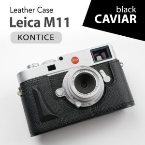 Leather Case Leica M11 Black Caviar เคสหนัง สีดำหนังคาเวียร์  Kontice