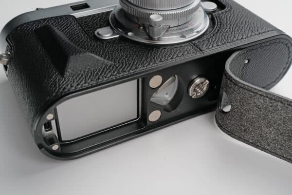 Leather Case Leica M11 Black Caviar เคสหนัง สีดำหนังคาเวียร์ Kontice