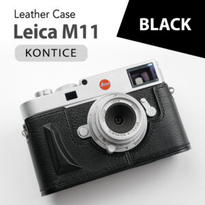 Leica M11 Half Case Black เคสหนัง สีดำ Kontice